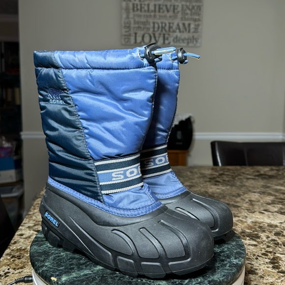 Sorel Insulated Youth ’s Cub Blues Snow Boots Winter Boots - Picture 4 of 12